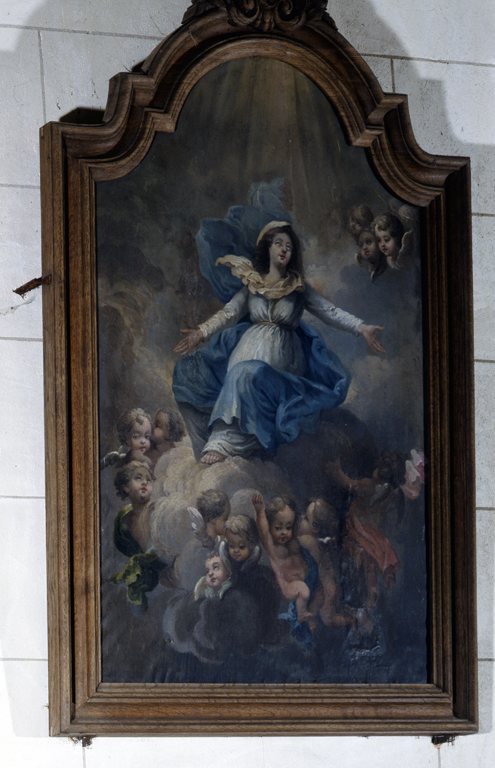 Ensemble de deux tableaux d'autel : Assomption de la Vierge