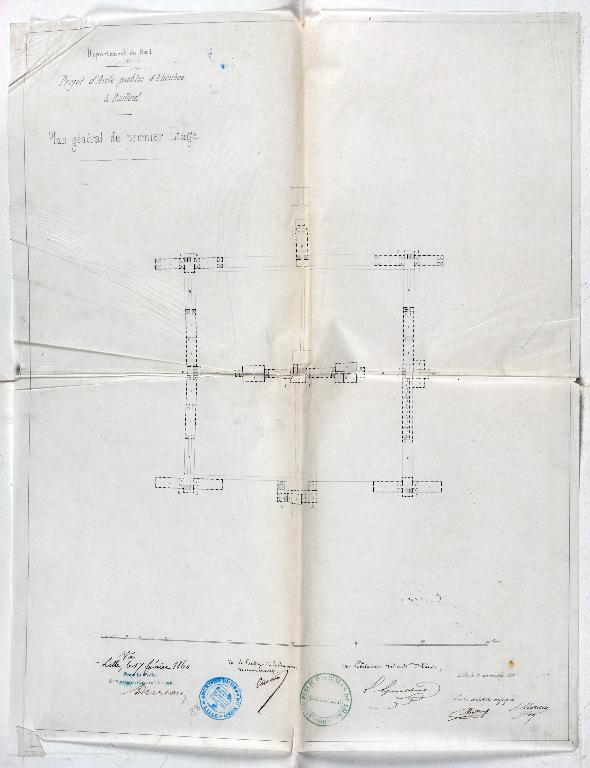 Ancien asile d'aliénés, puis hôpital psychiatrique, puis centre hospitalier spécialisé (CHS), dit établissement public de santé mentale des Flandres