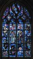 Verrière figurée : Arbre de Jessé des saints Picards (baie 4)