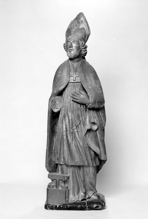 Statue (demi-nature) : saint Eloi