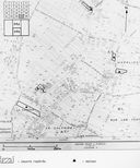 Carte d'enregistrement du repérage des hôtels-maisons : faubourgs. Extrait du P.C.N. 1974, Noyon-Crisolles, coupure 24b, 1/2000e.