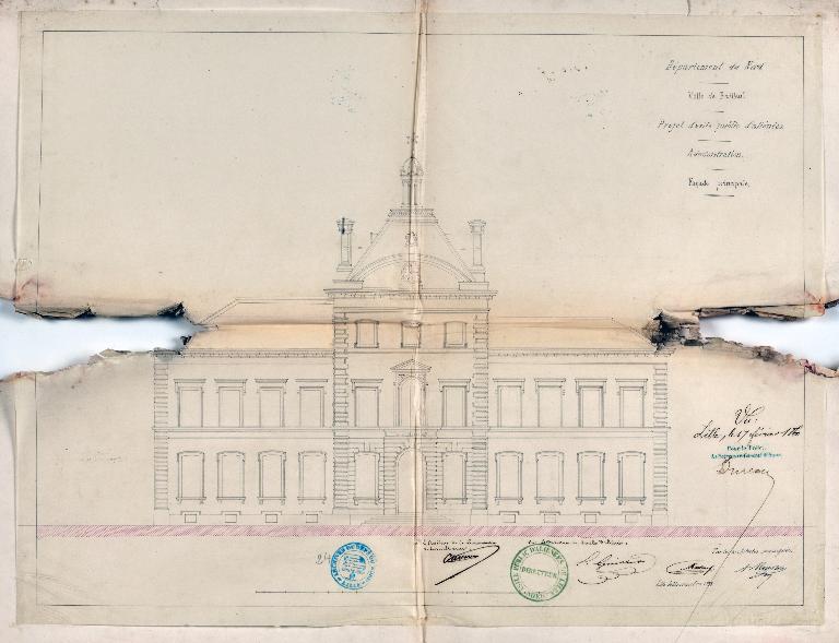 Ancien asile d'aliénés, puis hôpital psychiatrique, puis centre hospitalier spécialisé (CHS), dit établissement public de santé mentale des Flandres