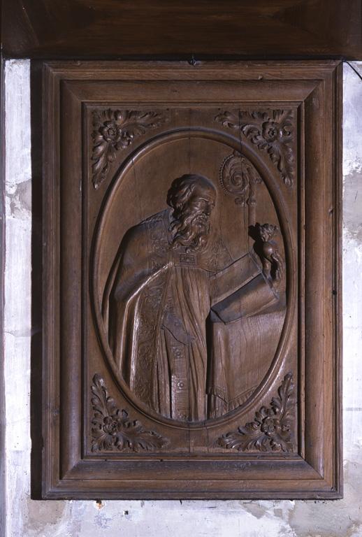 Bas-relief : Saint Augustin