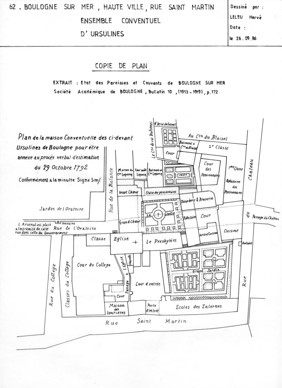 Couvent d'Ursulines (détruit)