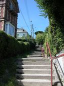 La montée de l'escalier de l'allée Germaine, vue depuis la rue du Bois-de-Cise.