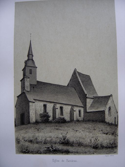 Eglise paroissiale Saint-Jean-Baptiste de Favières et son cimetière