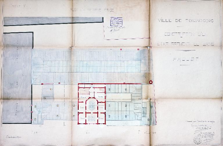 Piscine et bains publics, dits école de natation, actuellement Institut du Monde Arabe-Tourcoing