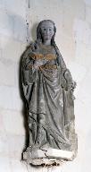 Statue (petite nature) : sainte Barbe