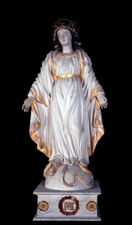 Statue (petite nature) : Vierge de l'Immaculée Conception (n° 1)