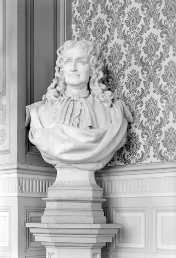 Buste (Buste à la française, sur piédouche) : Jean de La Fontaine