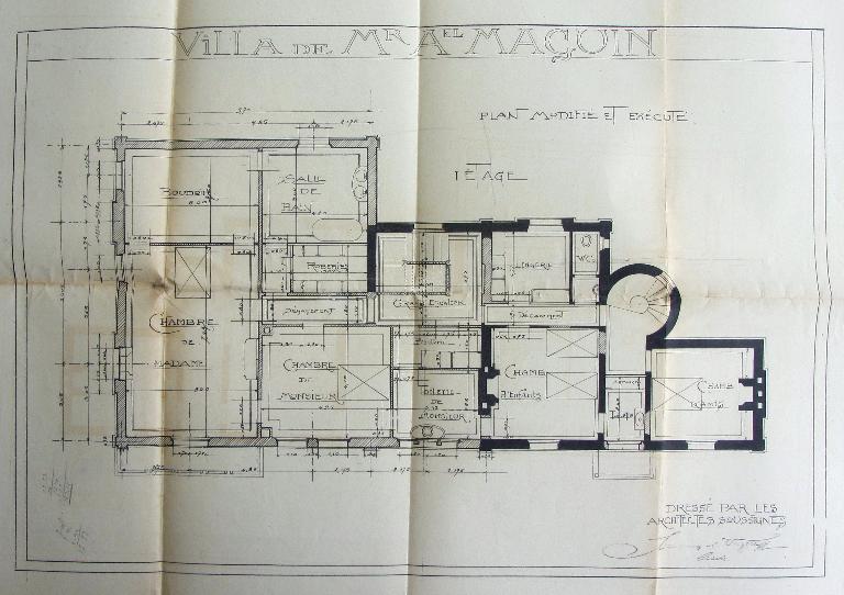 Ancienne villa Grand-Mère, devenue demeure de l'industriel Alfred Maguin, puis d'Abel Maguin, actuelle mairie de Charmes