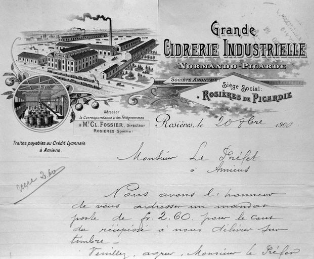 Ancienne cidrerie de SA de la distillerie de Nesle, devenue fonderie des usines du Pied Selle, puis usine Bordelaise et Picarde d'engrais, puis entrepôt Ferinox