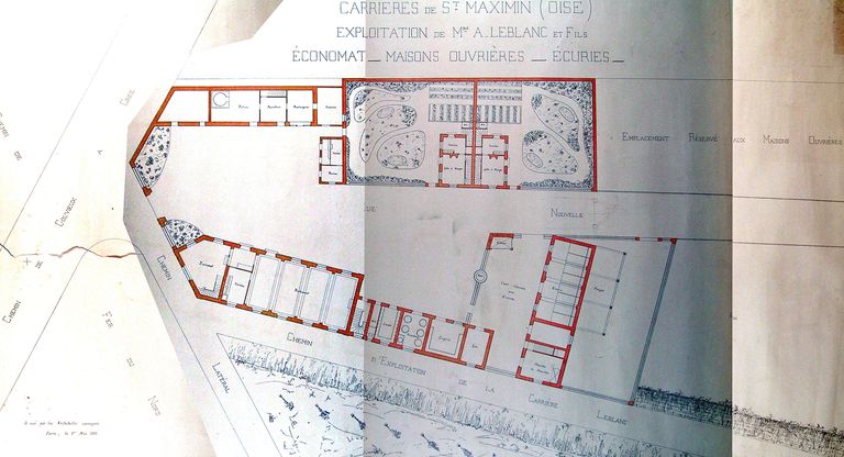 Ancienne cité ouvrière à Saint-Maximin, dite Économat des carriers