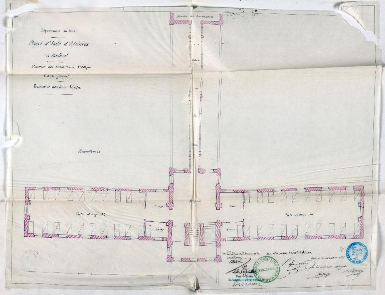 Ancien asile d'aliénés, puis hôpital psychiatrique, puis centre hospitalier spécialisé (CHS), dit établissement public de santé mentale des Flandres