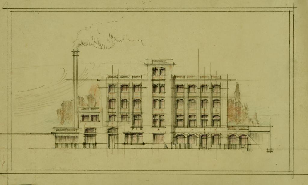 Ancienne brasserie et logement patronal de M. Jean Peugniez, actuellement immeuble à logements