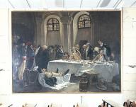 Tableau : L'appel des girondins, Dernier banquet des girondins.