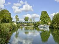Pont sur la Somme canalisée à Eaucourt-sur-Somme
