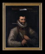 Ensemble de 3 tableaux et leurs cadres : Portrait de Henri Ier de Lorraine, duc de Guise, dit le Balafré, Portrait de François, duc de Lorraine, Portrait d'Henri II de Lorraine, duc de Guise, grand chambellan de France