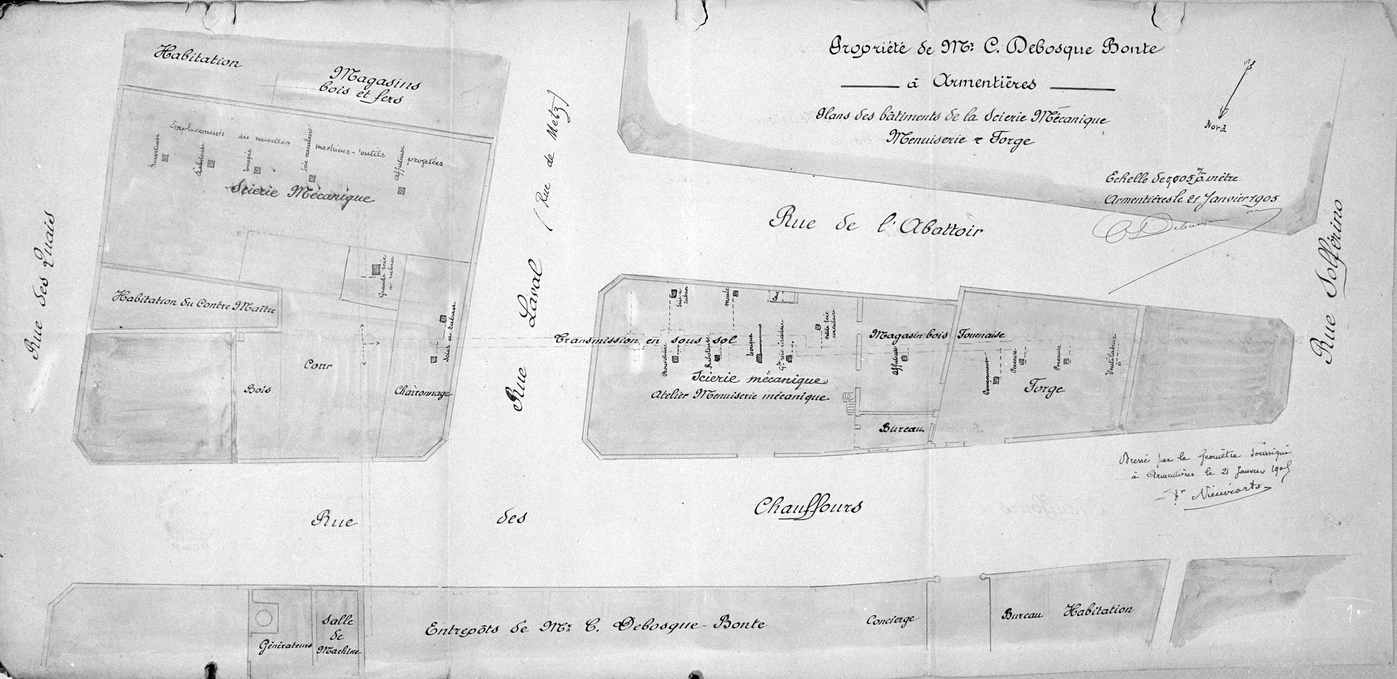 Scierie Debosque-Bonté, puis usine de menuiserie MPV