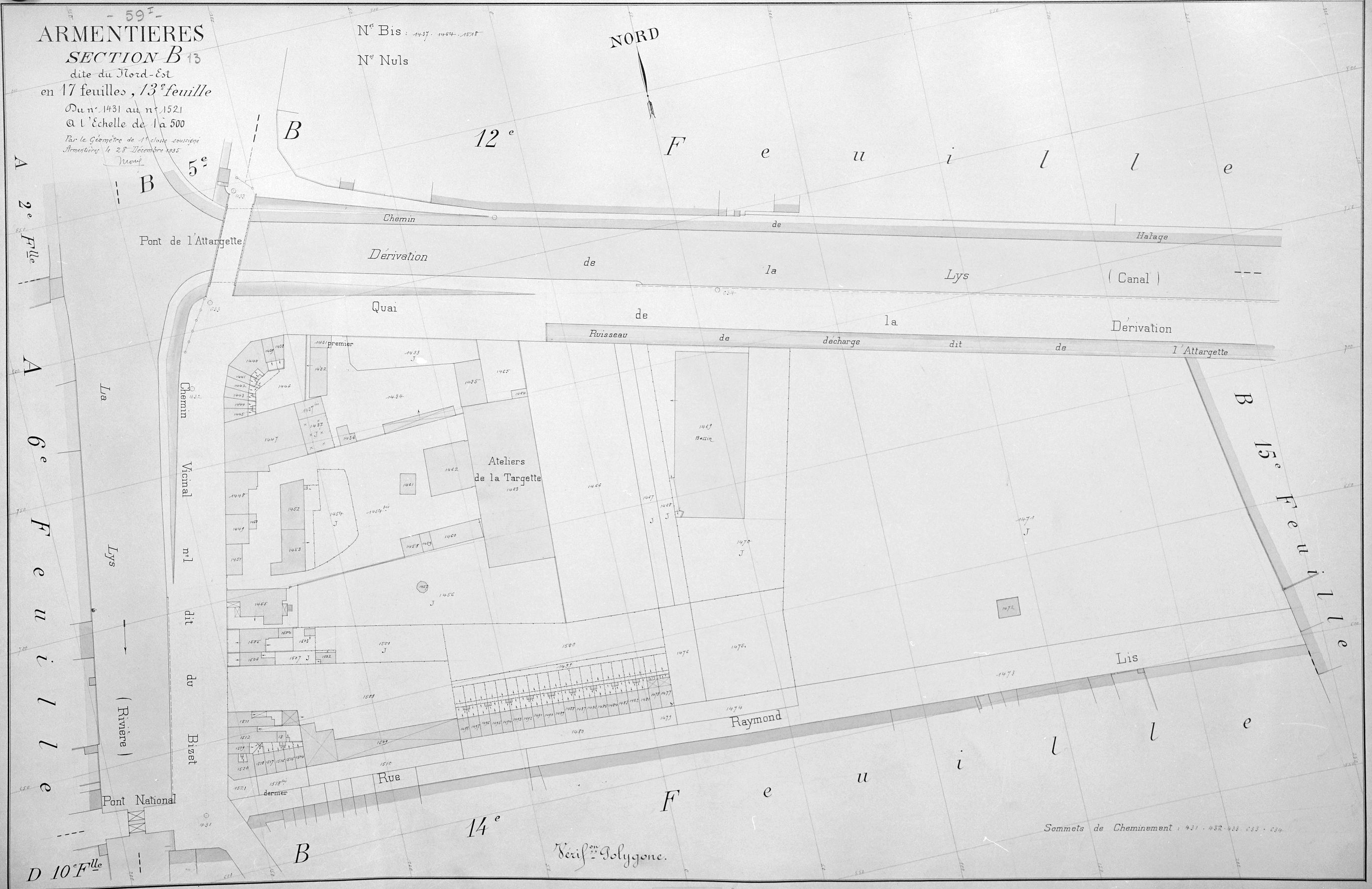 Usine de matériel d'équipement industriel dite Atelier de la Targette, puis usine de construction mécanique Vandenhove et fils (détruit)