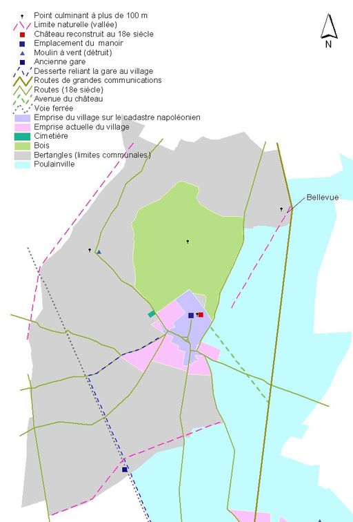 Le canton de Villers-Bocage : le territoire de la commune de Bertangles