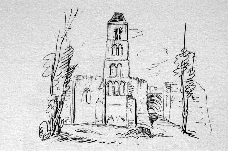 Ancienne église paroissiale et cimetière Notre-Dame-des-Champs ou Sainte-Marie-des-Champs, actuellement cimetière communal de Boves