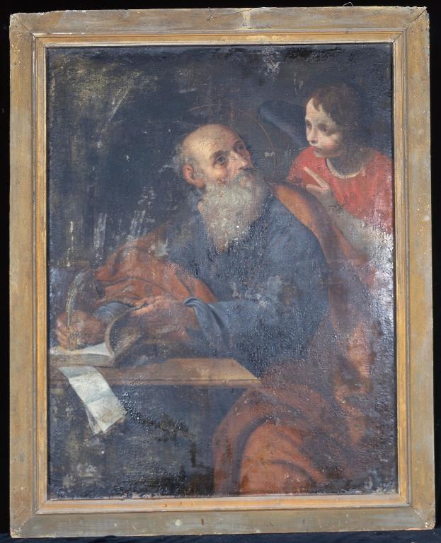 Tableau : Saint Matthieu écrivant sous la dictée de l'ange