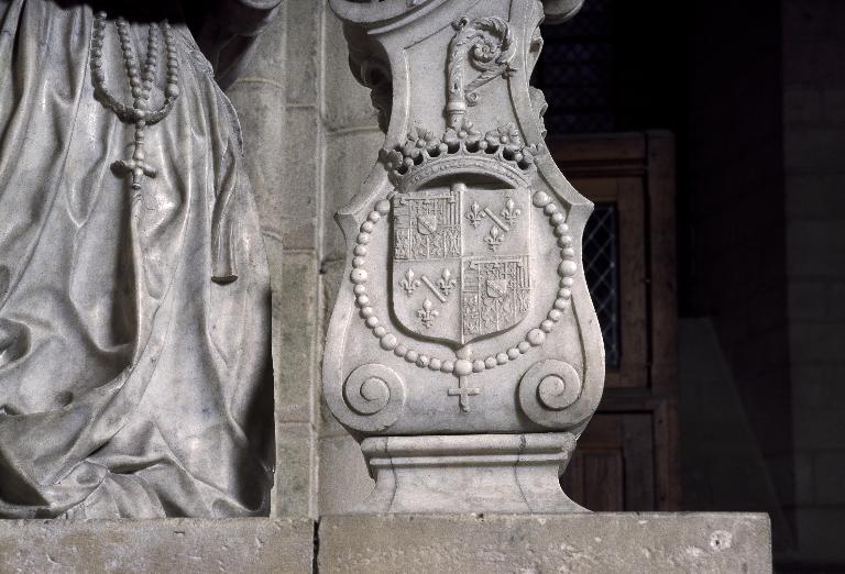 Élément d'un monument funéraire : priant de Madeleine de Crèvecœur (?), dit à tort de l'abbesse Henriette de Lorraine