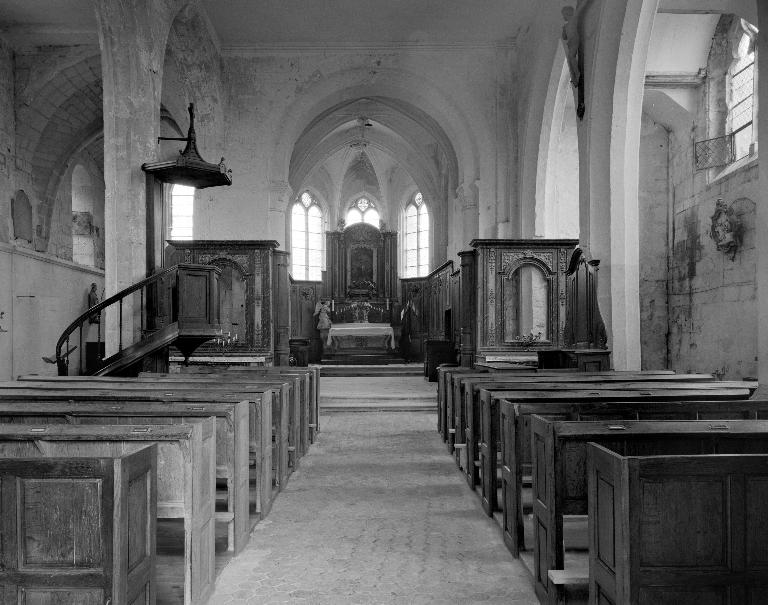 Ensemble des autels secondaires de la Vierge, de Saint-Hubert et de Saint-Sébastien