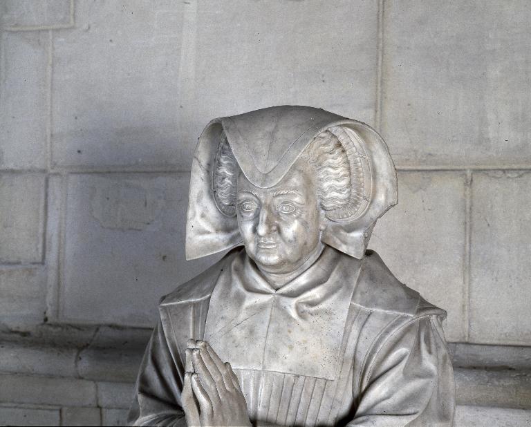 Élément d'un monument funéraire : priant de Madeleine de Crèvecœur (?), dit à tort de l'abbesse Henriette de Lorraine