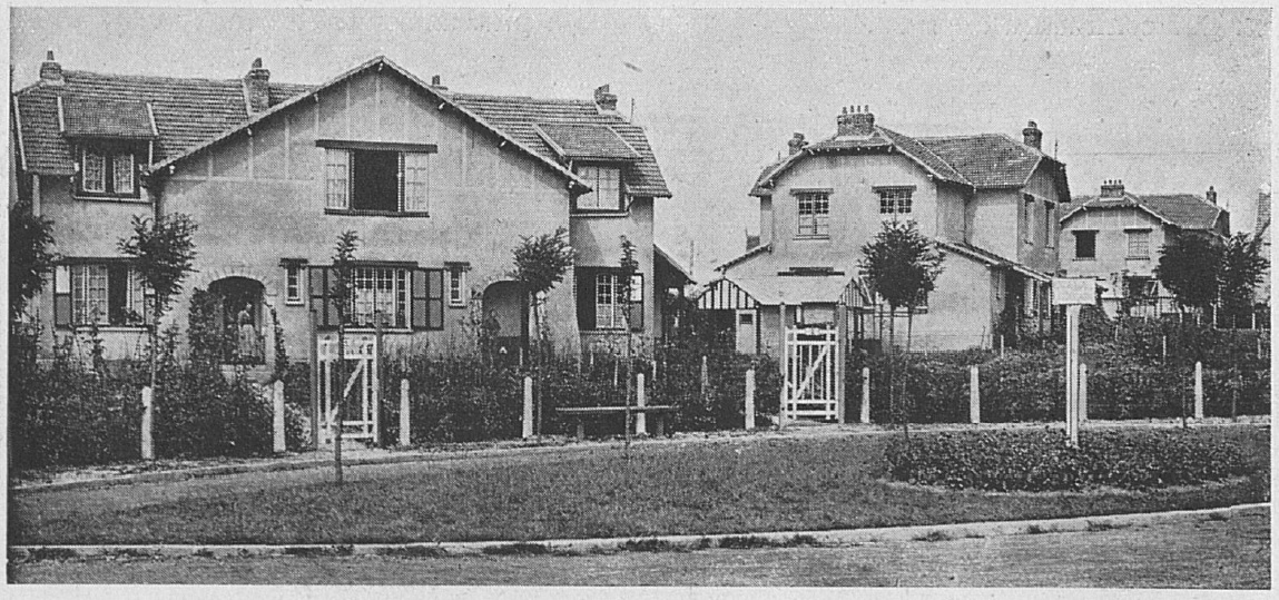 Les habitations de la cité-jardin de la Compagnie des Chemins de fer du Nord en 1920