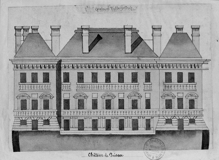 L'ancien château de Puiseux-en-Retz (vestiges), actuellement ferme, maisons, mairie-école