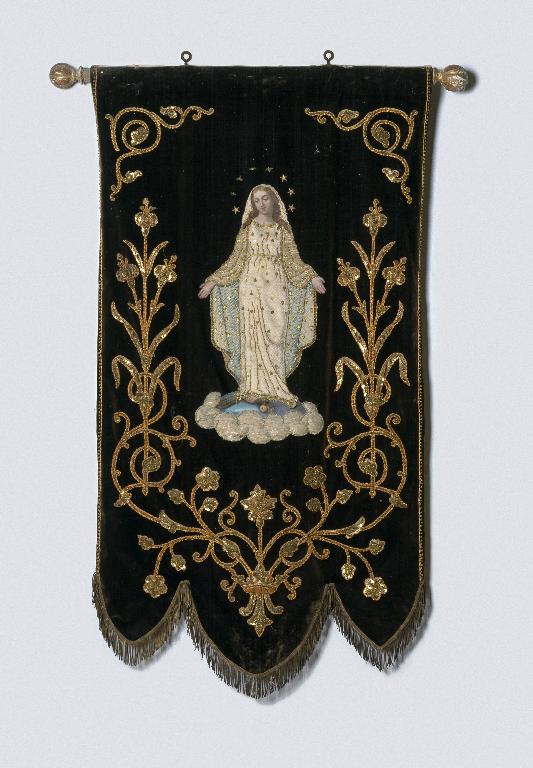 Bannière de procession de la Vierge