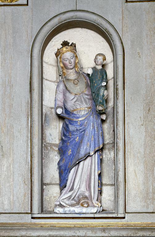 Statue (petite nature) : Vierge à l'Enfant