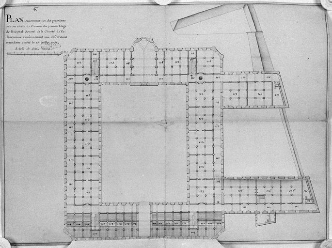 Ancien hôpital général de Valenciennes, dit hôpital du Hainaut, puis hospice et hôpital militaire (actuellement maison de retraite du Hainaut)