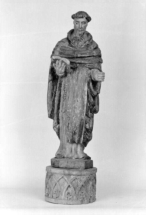 Statue (statuette) : saint Fiacre