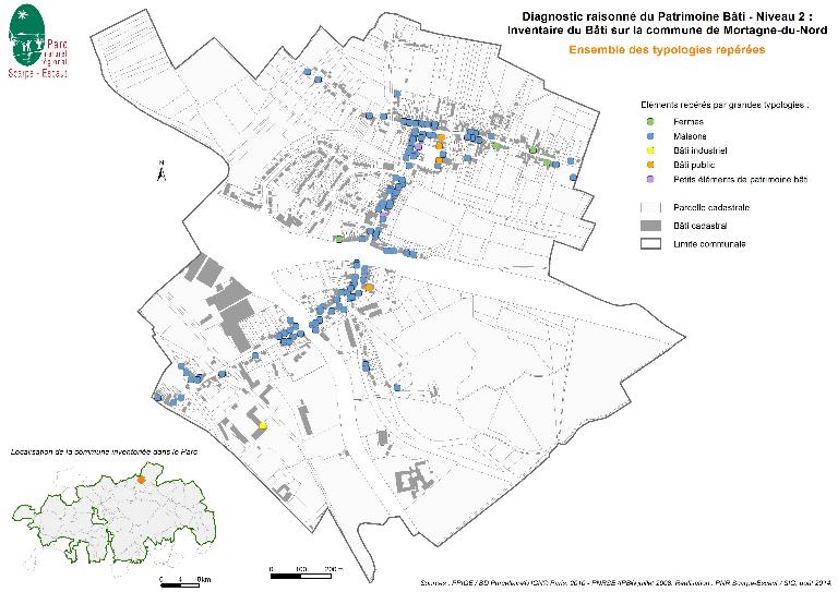 Le territoire communal de Mortagne-du-Nord