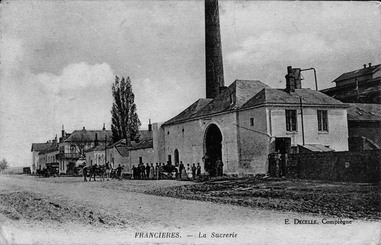 Sucrerie de betteraves Thirial Bertin et Compagnie, puis Sucrerie et Distillerie de Francières