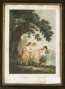 Estampe : Les Enfants de la chaumière