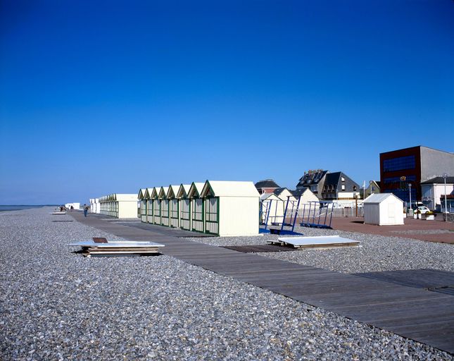 Cabines de bain de la plage de Cayeux-sur-Mer