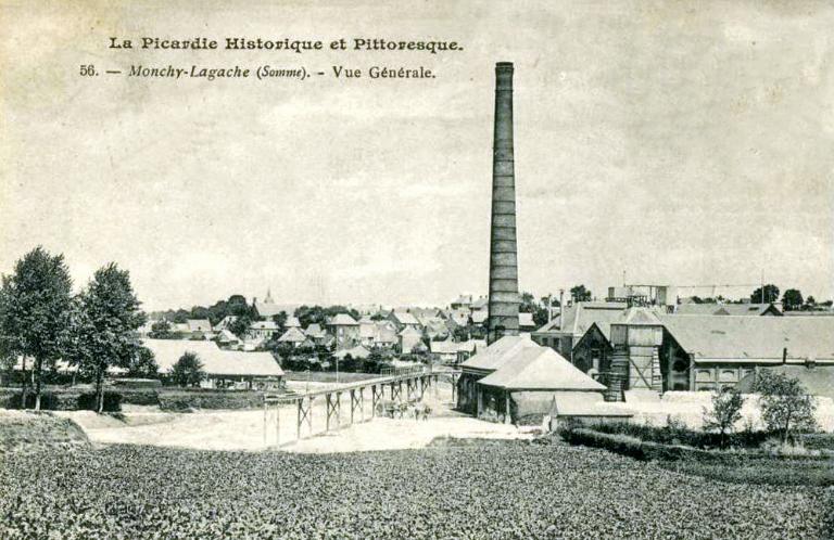 Ancienne sucrerie de betteraves de Monchy-Lagache, puis râperie de betteraves de la Compagnie Nouvelle des Sucreries Réunies (C.N.S.R.), devenue usine de matières plastiques Mitry