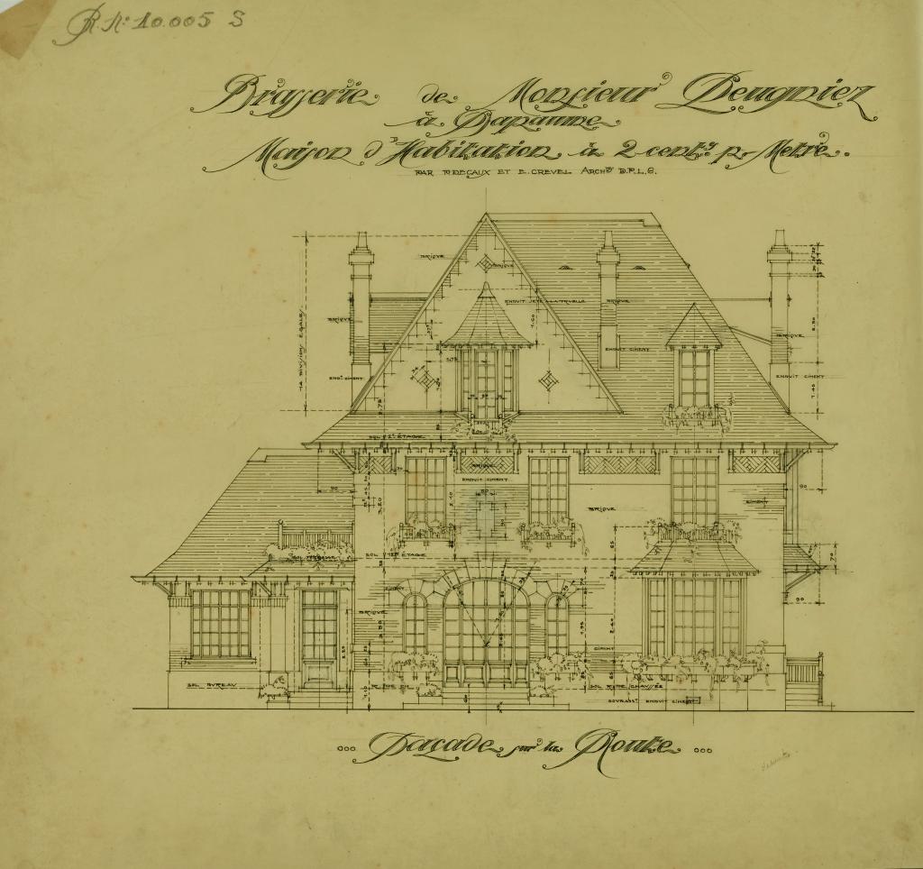 Ancienne brasserie et logement patronal de M. Jean Peugniez, actuellement immeuble à logements