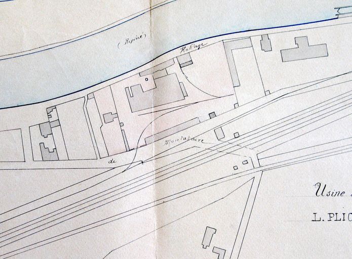 Ancienne malterie Gaytte et Duluard, puis usine métallurgique de la Société des Usines à zinc, puis de la Société anonyme des Mines et Fonderies de la Vieille-Montagne