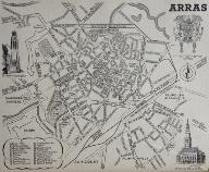 Plan de la ville d'Arras en 1943.