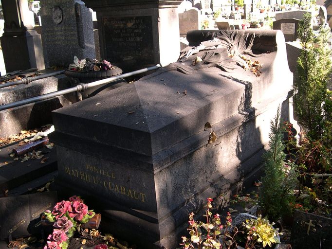 Tombeau (sarcophage) de la famille Mathieu-Clabaut