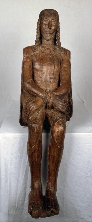 Statue (petite nature) : Christ aux liens dit Ecce homo