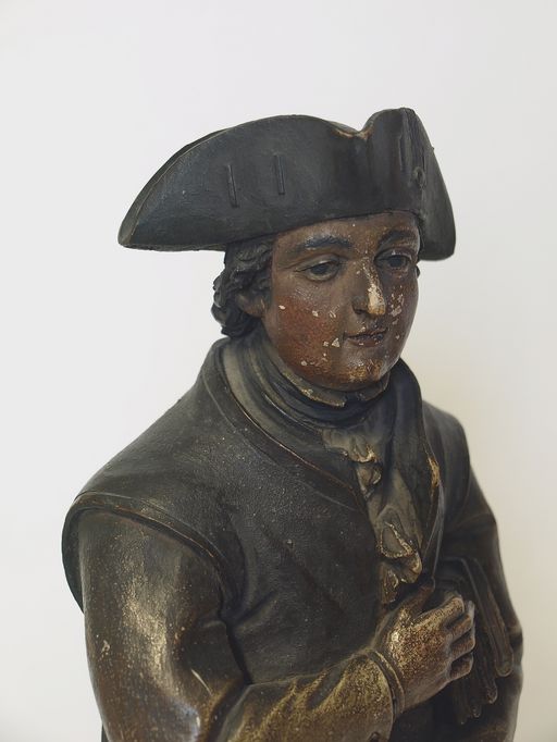 Statuette : Le Bertinien (une Blanche manche) ; portrait d'Alexandre Lefebvre