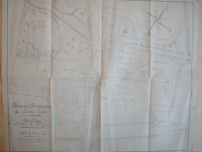 Filature de laine Lefèvre, puis Poiret Frères et Neveu, puis filature de laine et usine de teinturerie des Laines du Bon Pasteur, puis Société des Filatures et Teintureries de Saint-Épin