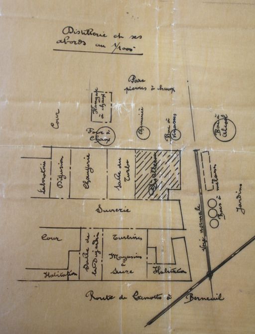 Ancienne sucrerie de betteraves Mils et Cie, puis SA Sucrière de Berneuil-sur-Aisne, puis Sucrerie et Distillerie de l'Aisne