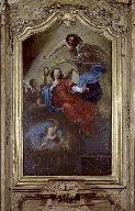 Tableau du retable du maître-autel et son cadre : l'Assomption